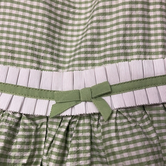 Gymboree Sz 2T Green & White Gingham Check Dress - Picture 3 of 8